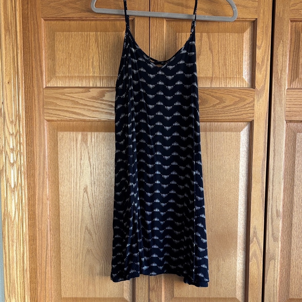 SO Black and White Patterned Dress